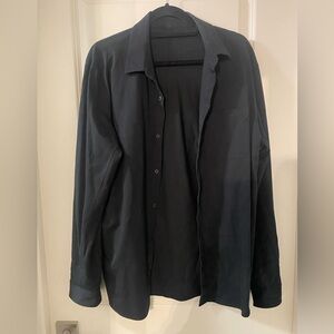 Lululemon XL black long sleeve dress shirt